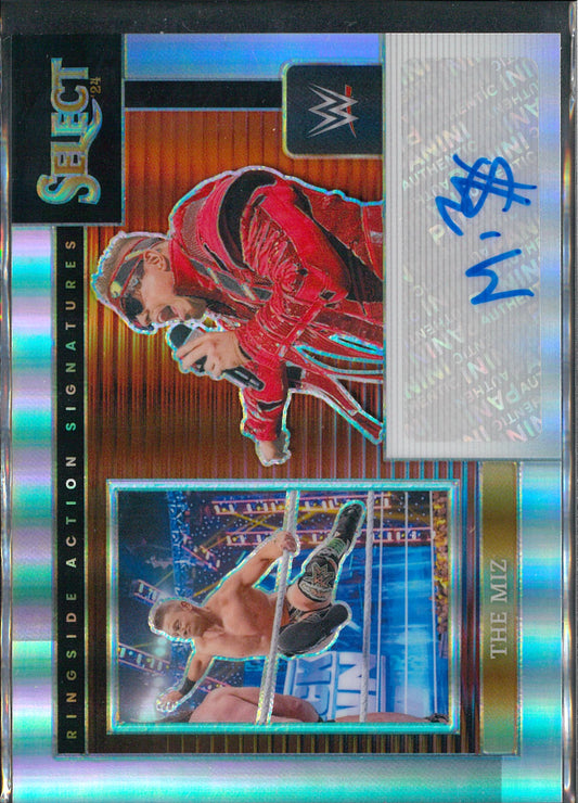 2024 Panini Select WWE #RA-MIZ The Miz Ringside Autograph Silver