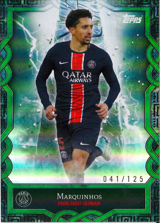 2024 Topps PSG Fan Set #MO-2 Marquinhos Green /125