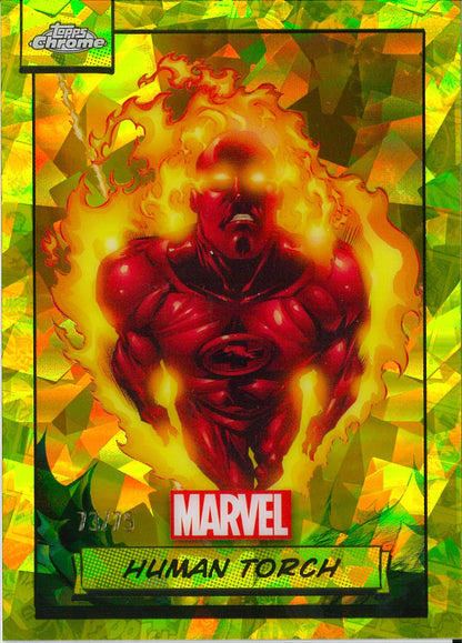 2024 Topps Sapphire Marvel #24 Human Torch Yellow /75