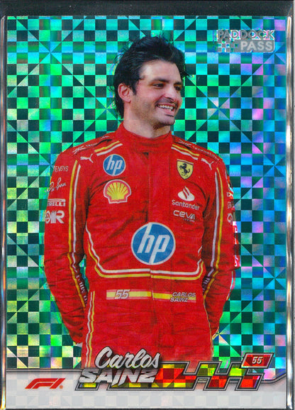 2024 Topps F1 Paddock Pass #4 Carlos Sainz Xfractor