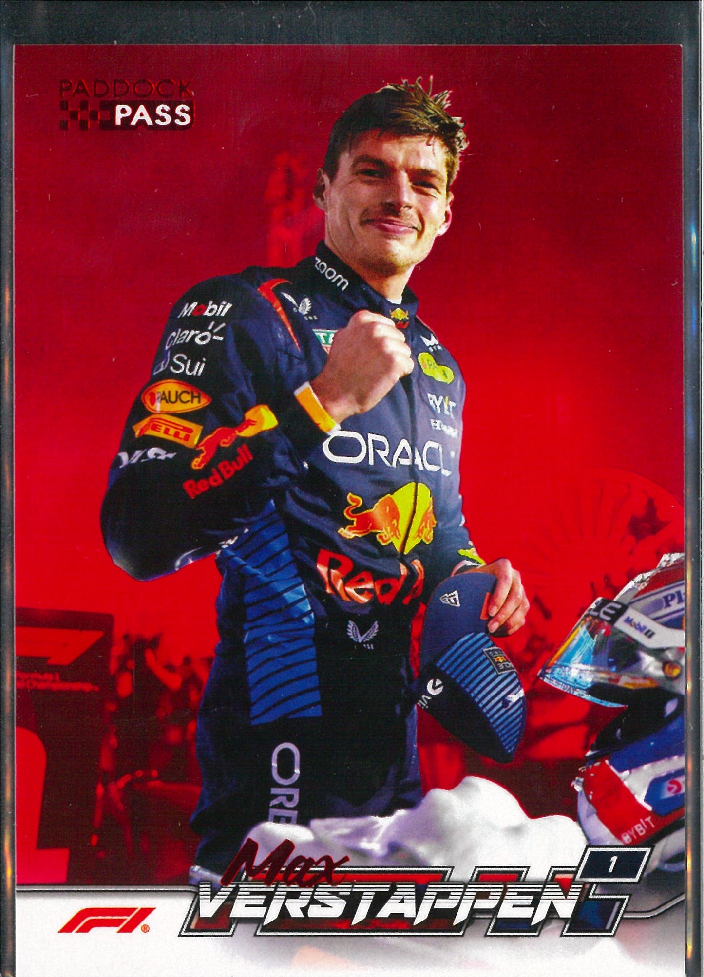 2024 Topps F1 Paddock Pass #51 Max Verstappen Red Parallel