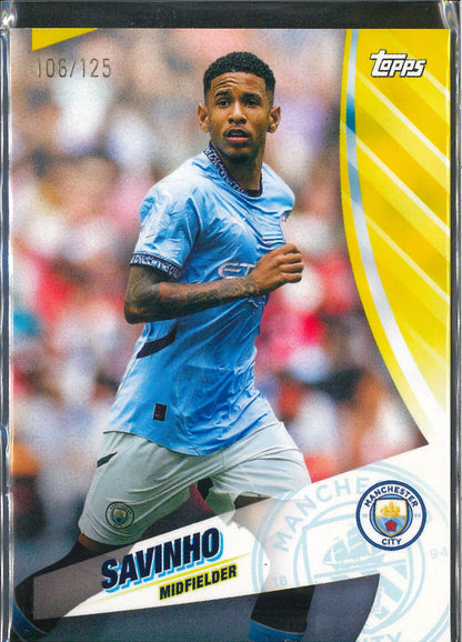 2023/24 Topps Manchester City Blue Moon #11 Savinho /125