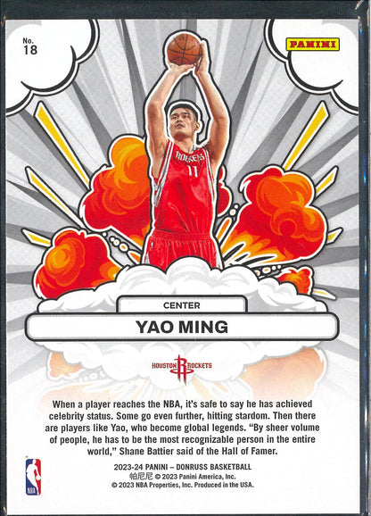 2023/24 Panini Donruss Basketball #18 Yao Ming Bomb Squad