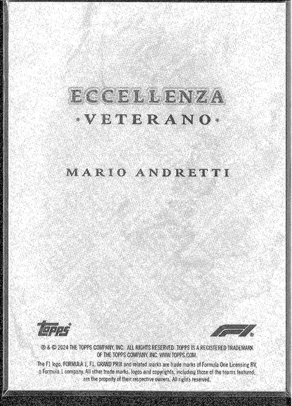 2024 Topps F1 Eccellenza Veterano Mario Andretti