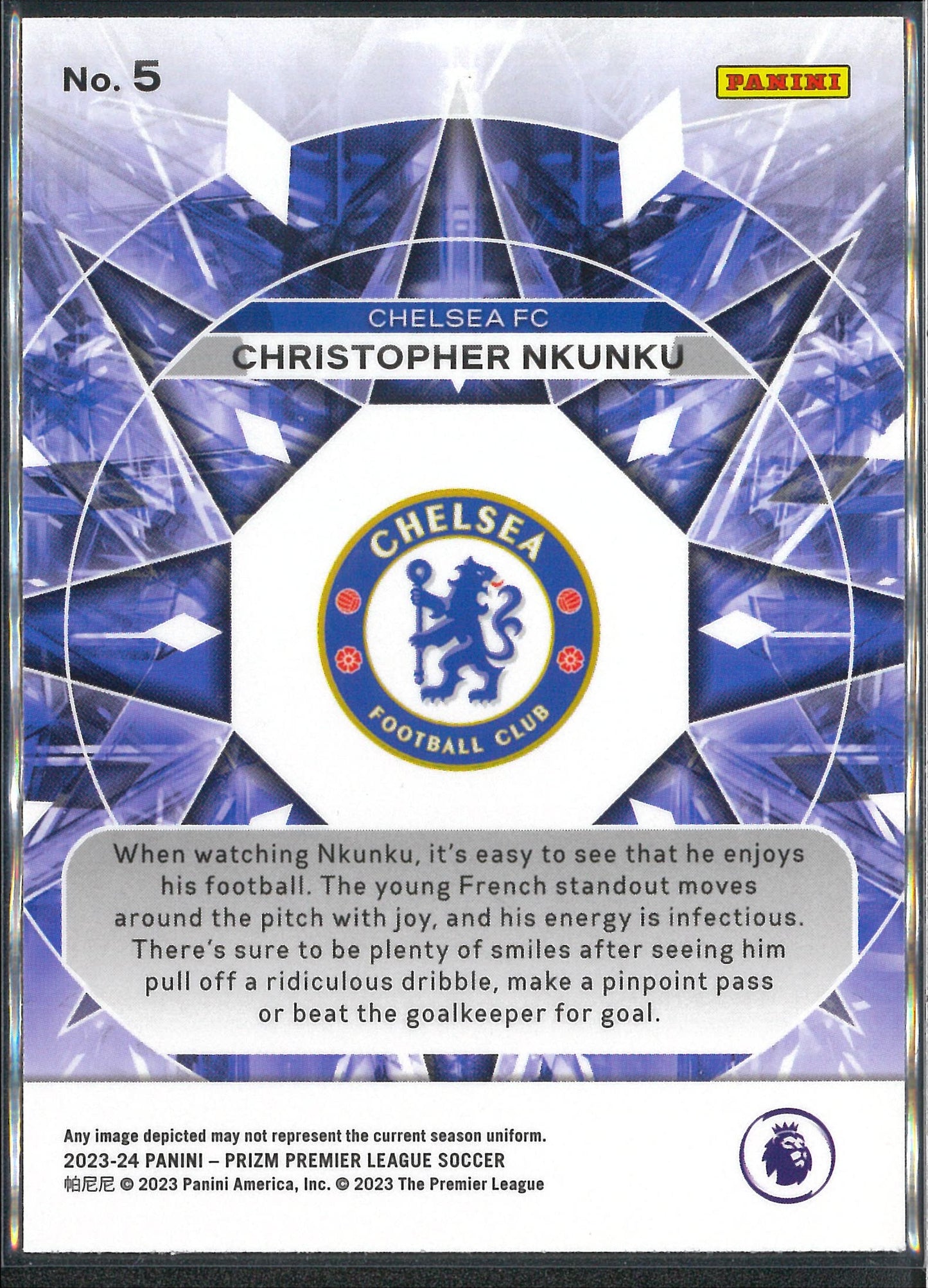 2023/24 Panni Prizm Premier League #5 Christopher Nkunku Kaleidescopic