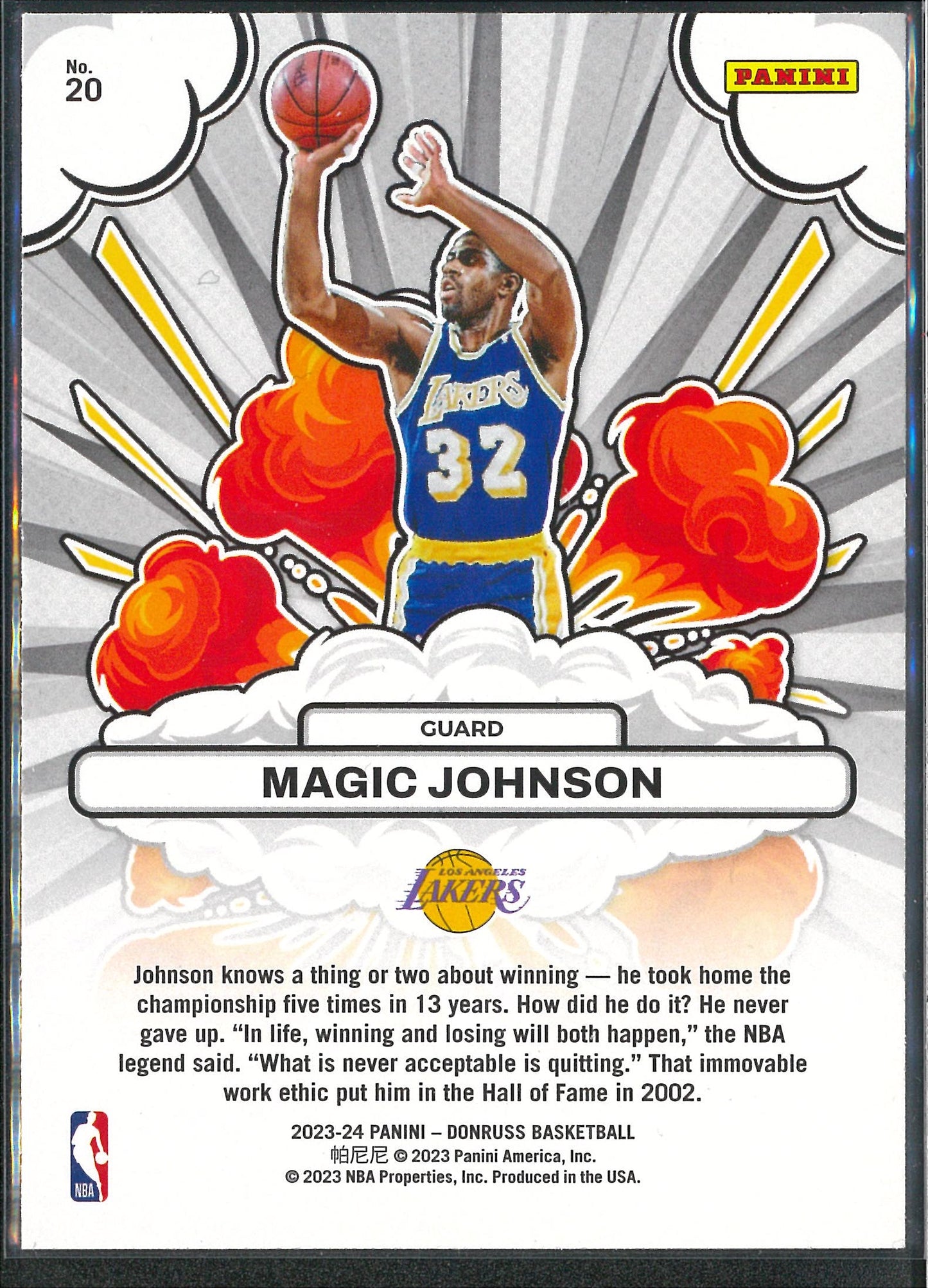 2023/24 Panini Donruss #20 Magic Johnson Bomb Squad