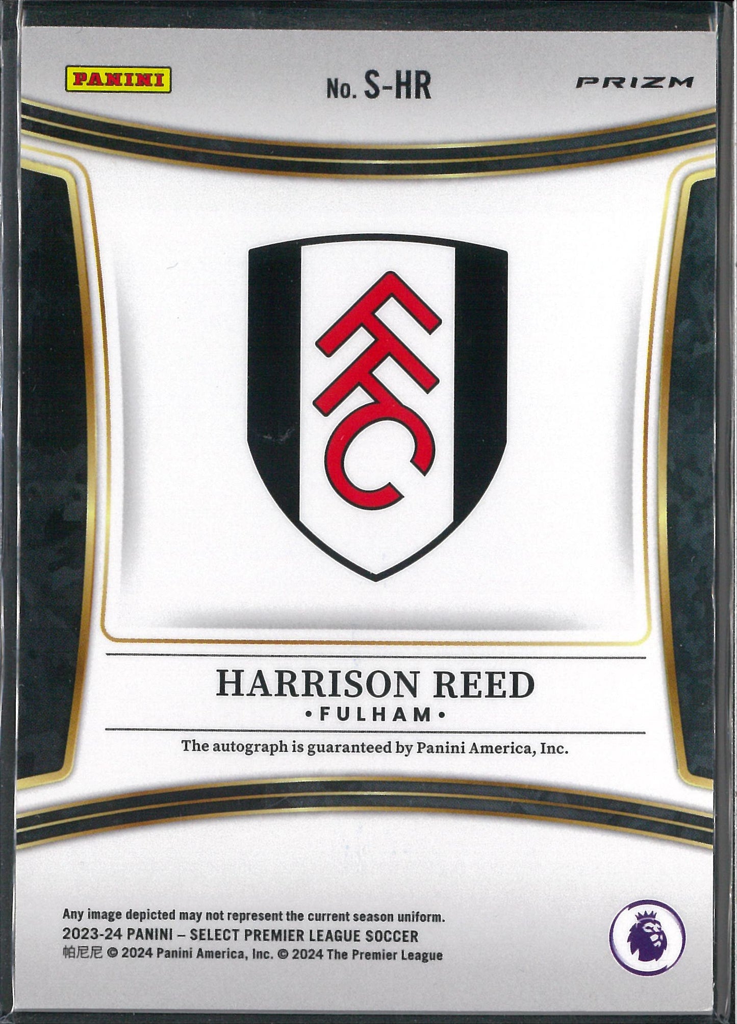 2023/24 Panini Select Premier League #S-HR Harrison Reed Autograph