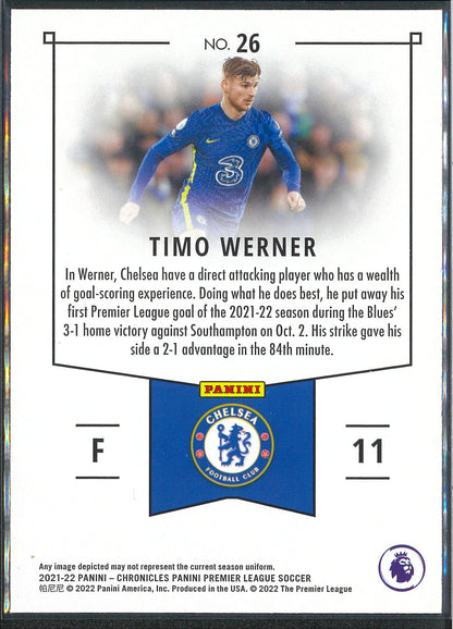 2021/22 Panini Chronicles #26 Timo Werner Star Parallel