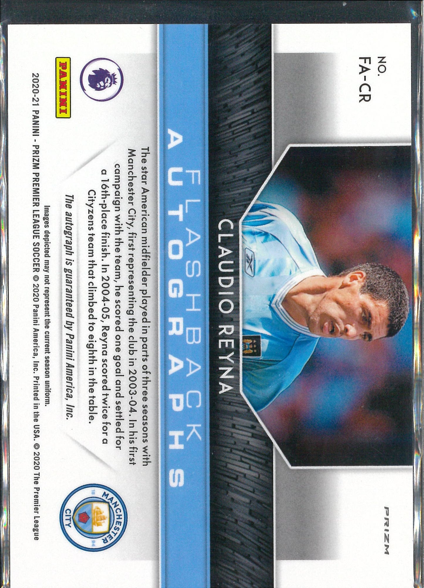 2020/21 Panini Prizm #FA-CR Claudio Reyna Flashback Autograph