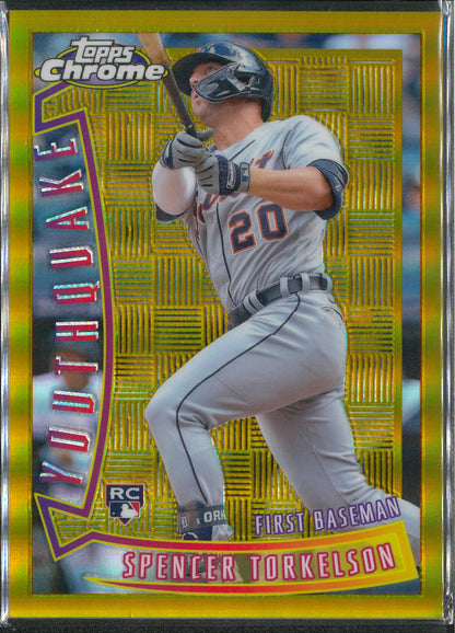 2022 Topps Chrome Baseball #YQ-3 Spencer Torkelson Gold Youthquake /50