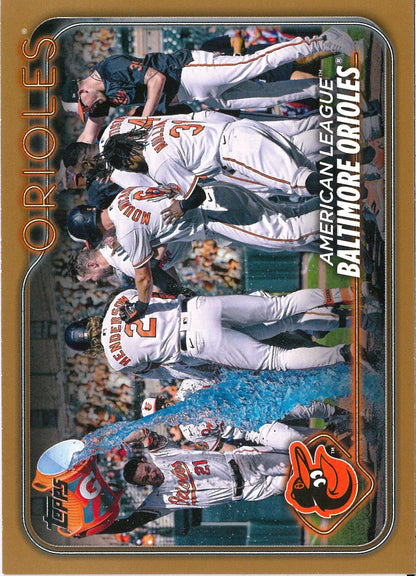 2024 Topps Series 1 Baseball #192 Baltimore Orioles Gold /2024