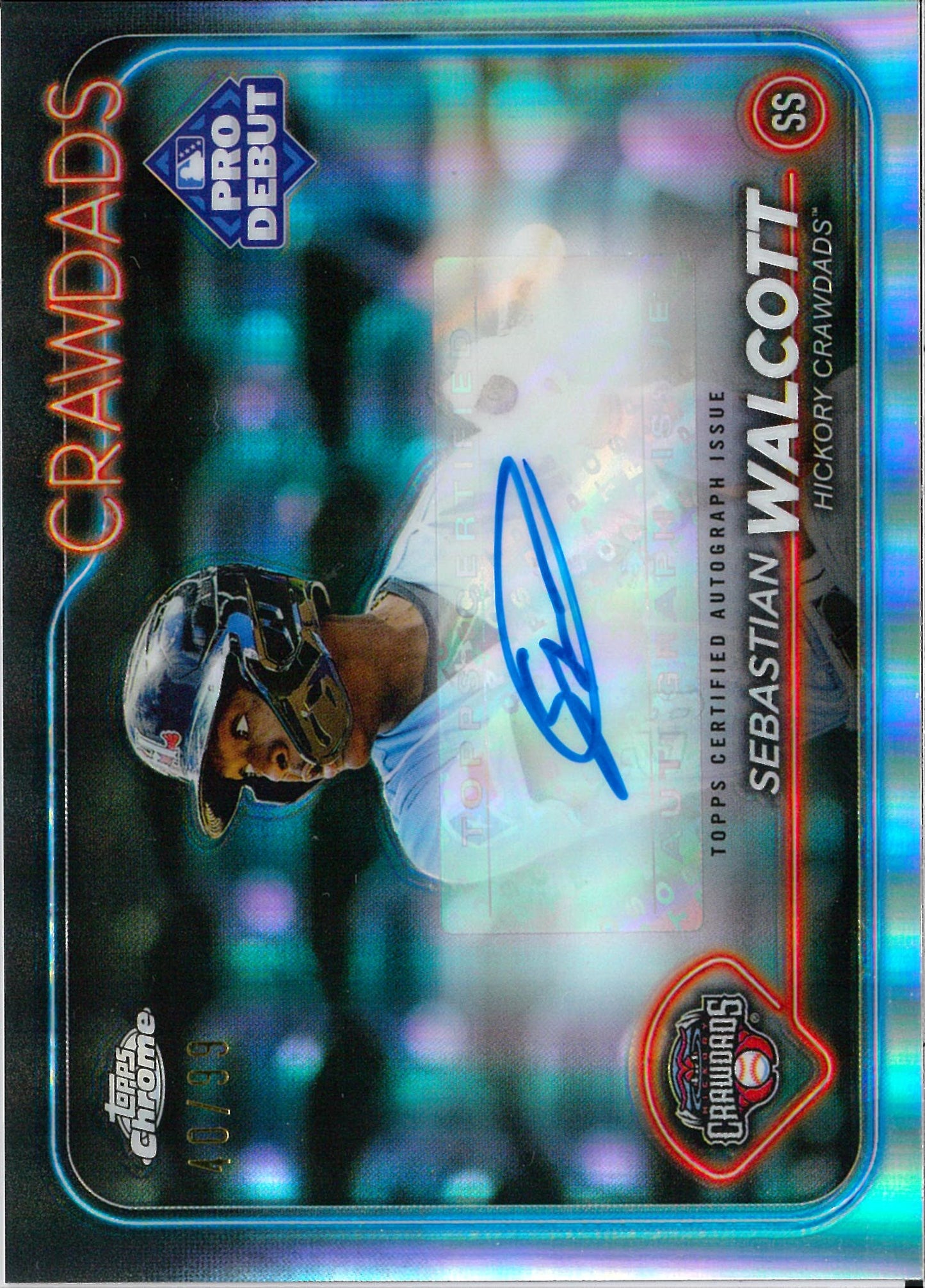 2024 Topps Pro Debut Baseball #PDC-46 Sebastian Walcott Autograph /99