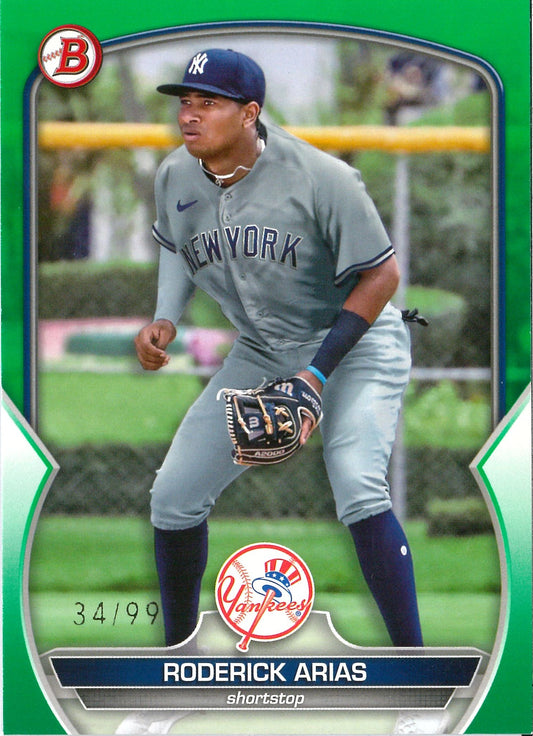 2023 Topps Bowman Baseball #BP-135 Roderick Arias Green /99