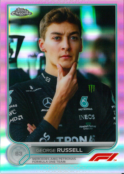 2022 Topps Chrome F1 #18 George Russell Pink /75