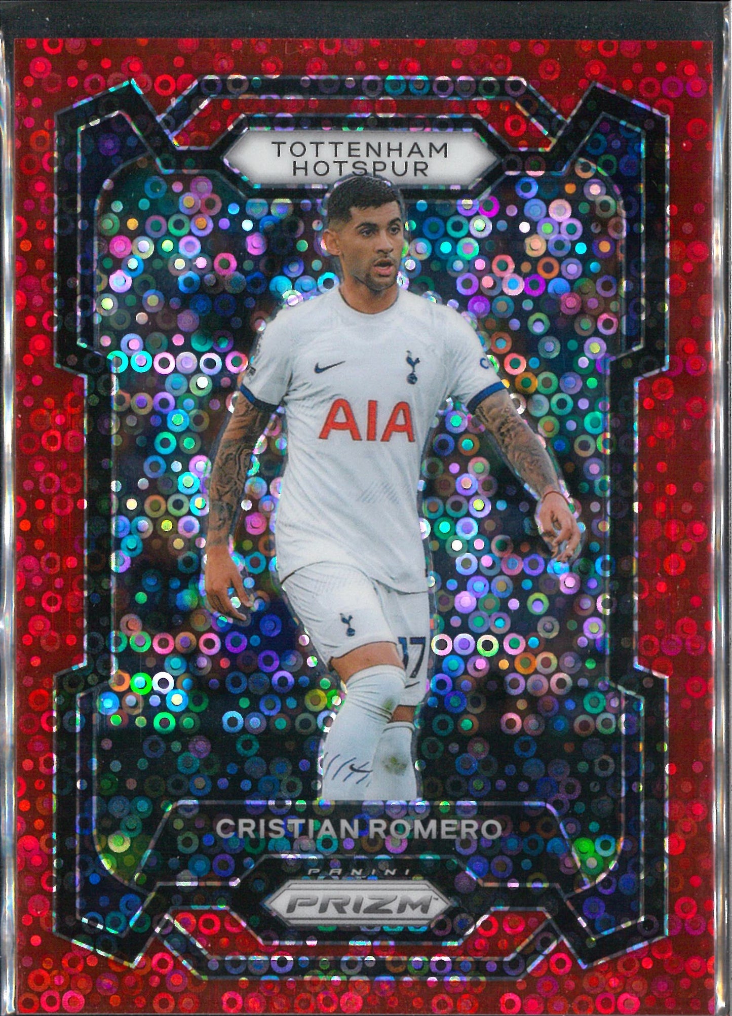 2023/24 Panini Prizm Breakaway Premier League #122 Cristian Romero Red /49