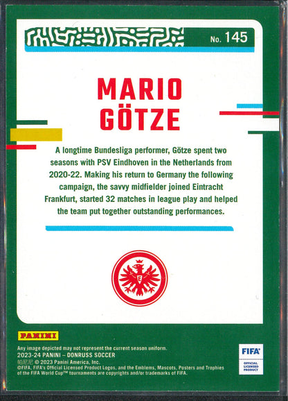 2023/24 Panini Donruss #145 Mario Gotze Pink /25