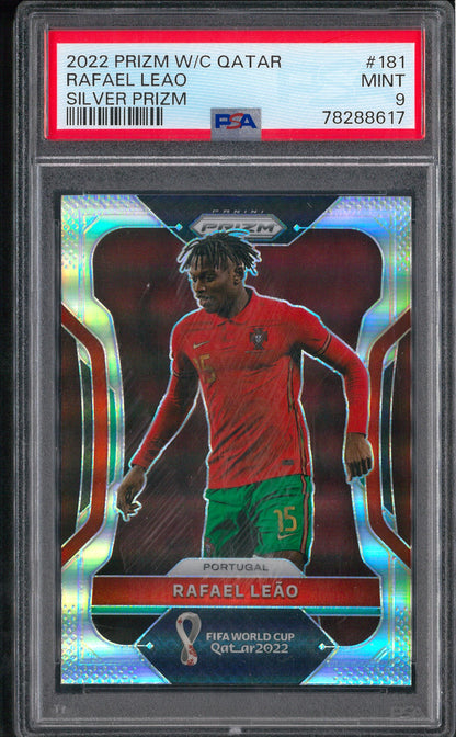 2022 Panini Prizm World Cup #181 Rafael Leao Silver PSA 9