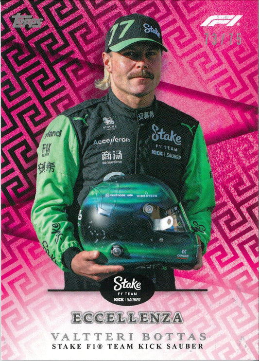 2024 Topps Eccellenza F1 Valtteri Bottas Pink /75