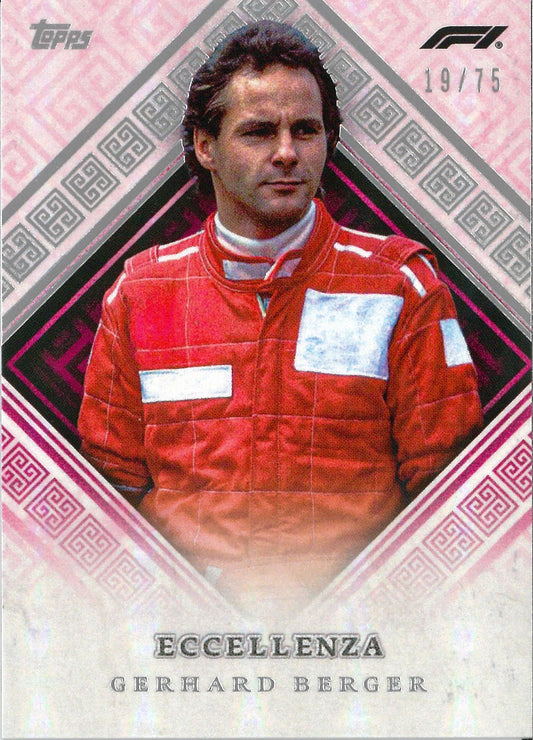 2024 Topps Eccellenza F1 Gerhard Berger Veterano /75