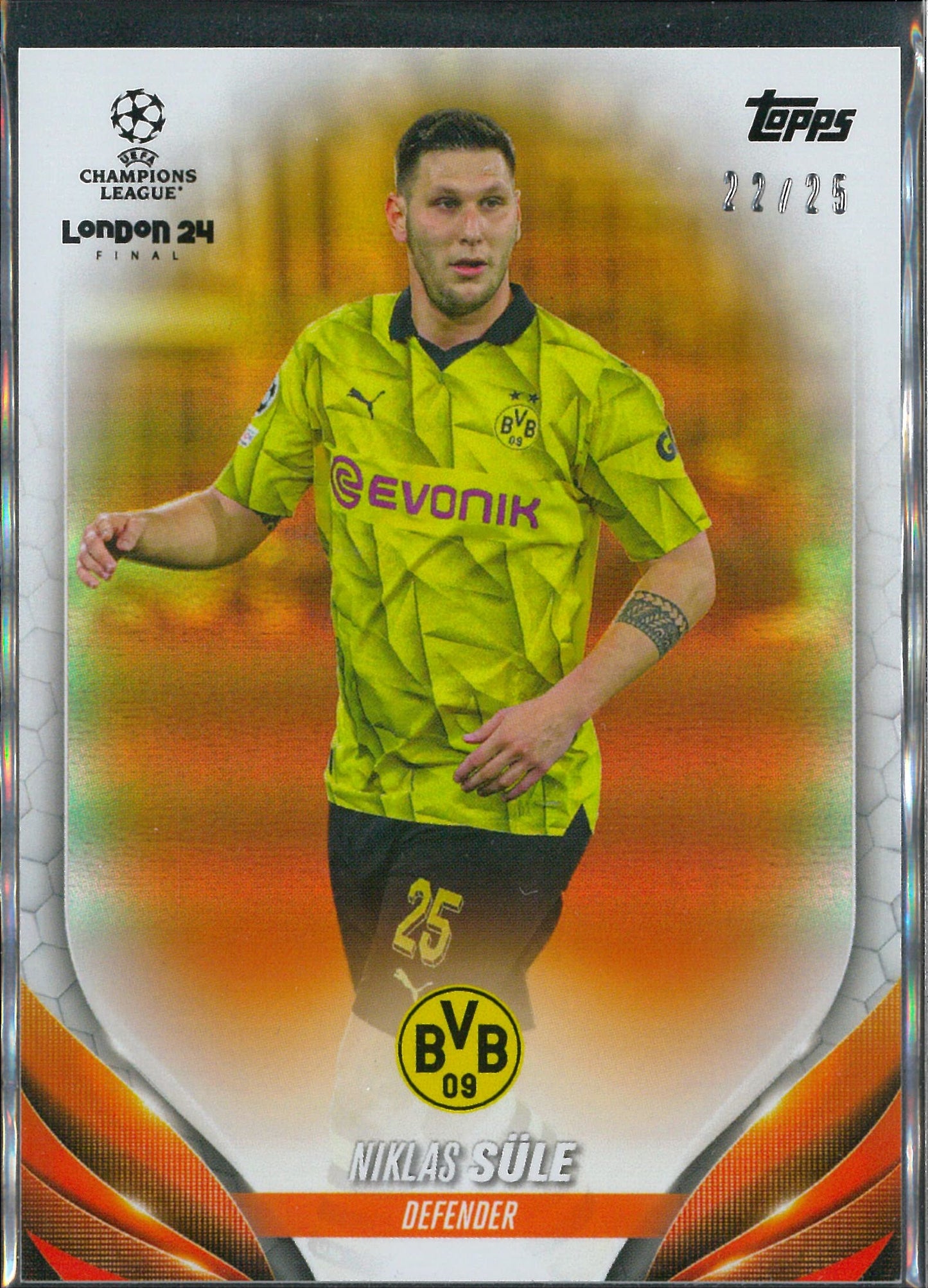 2024 Topps Champions League Final Niklas Sule Orange /25