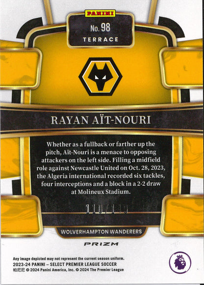 2023/24 Panini Select Premier League #98 Rayan Ait-Nouri Purple /149