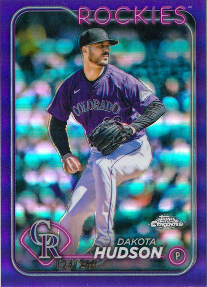 2024 Topps Chrome Baseball #USC79 Dakota Hudson Purple /250