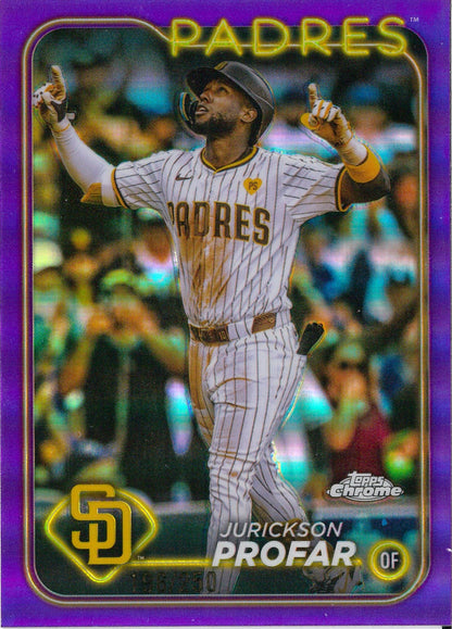 2024 Topps Chrome Baseball #USC180 Jurickson Profar Purple /250