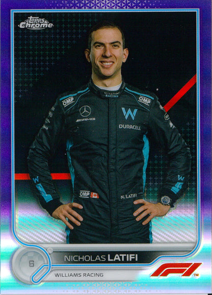 2022 Topps F1 Chrome #51 Nicolas Latifi Purple /399