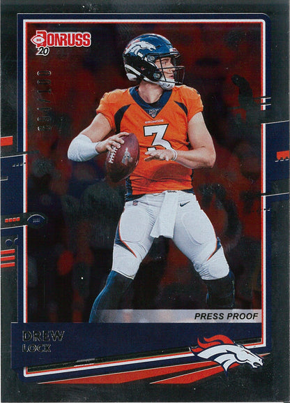 2020 Panini Donruss #87 Drew Lock Press Proof /100