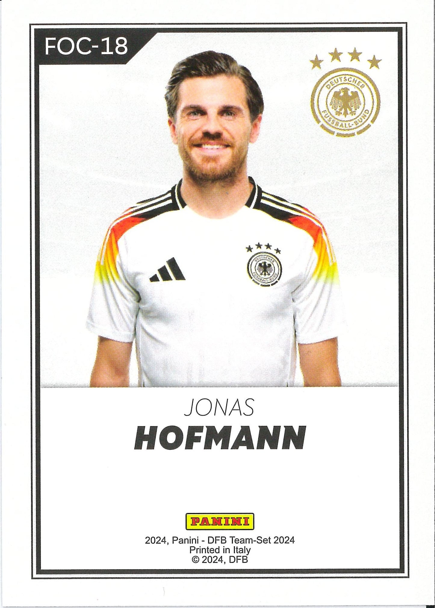 2024 Panini DFB Team Set #FOC-18 Jonas Hofmann /199