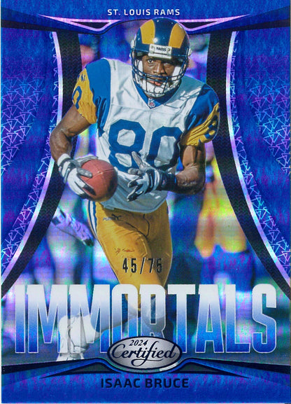 2024 Panini Certified #11 Isaac Bruce Immortals Blue /75