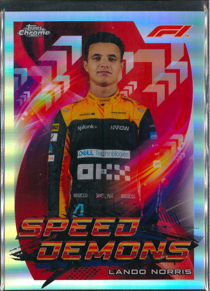 2022 Topps Chrome F1 #SD-LN Lando Norris Speed Demons