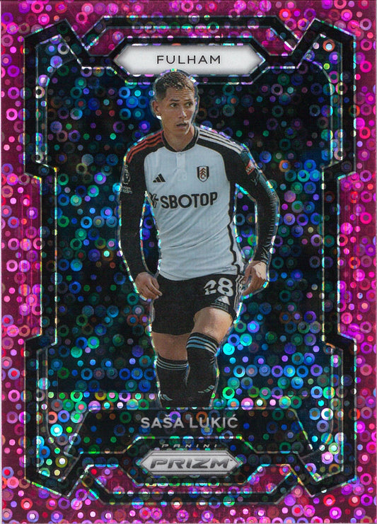 2023/24 Panini Prizm Breakaway Premier League #64 Sasa Lukic Pink /149