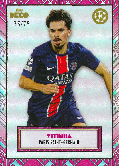 2023/24 Topps Deco Vitinha Pink /75