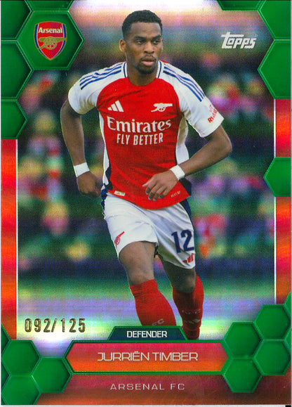 2024 Topps Arsenal Fan Set #6 Jurien Timber /125