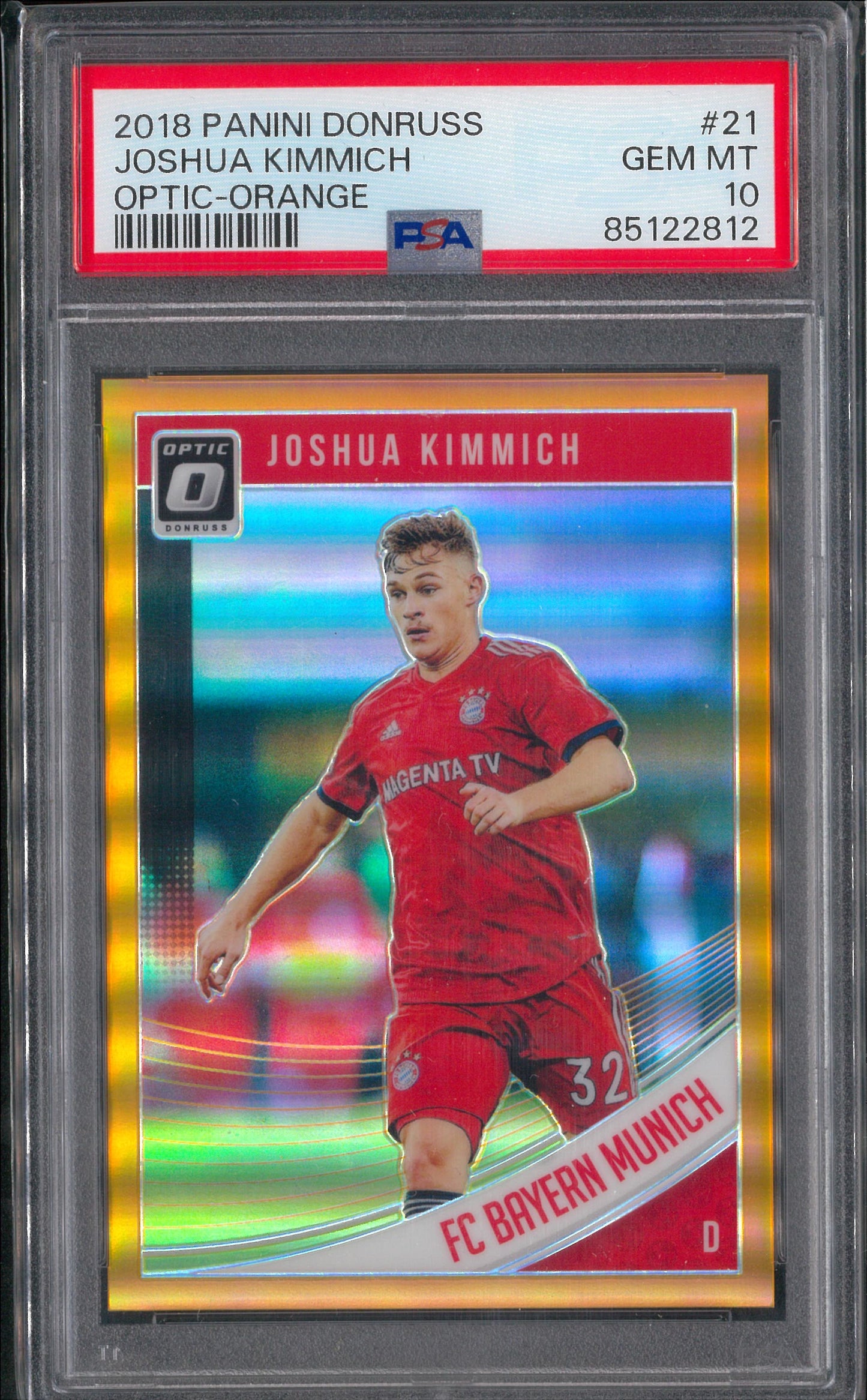 2018 Panini Donruss Optic #21 Joshua Kimmich Orange /99 PSA 10